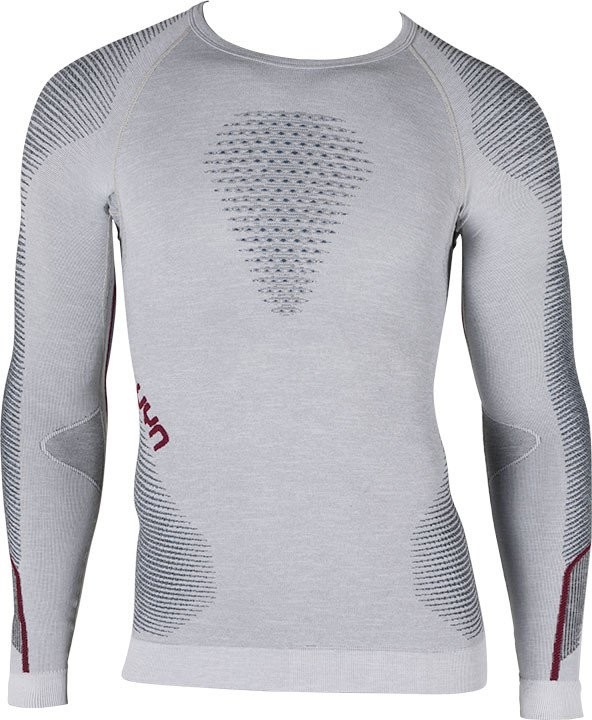 UYN Ambityon Mens Shirt LS White Melange L/XL