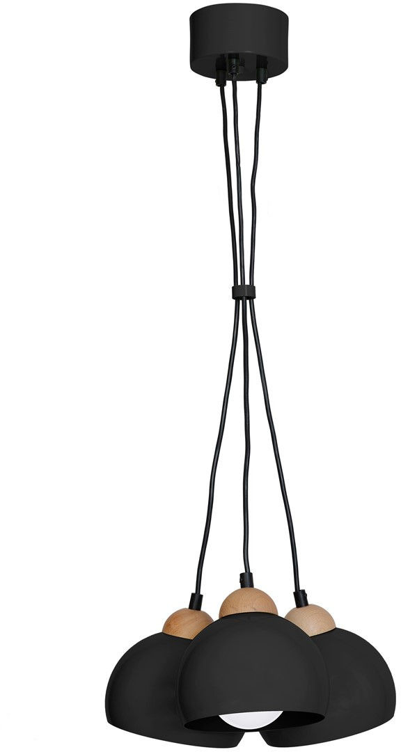 Lampa Wisząca Dama Mlp6580 3Xe27 Czarna