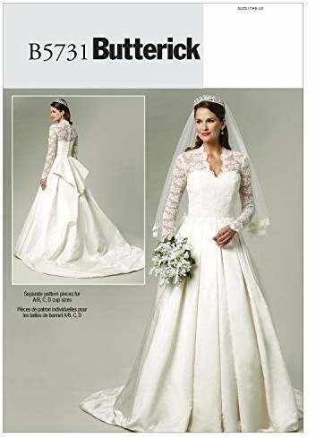 Butterick Butterick B5731 A5 (6-8-10-12-14) B5731 wykrój do szycia, elegancki, ekstrawagancki, modny B5731A50