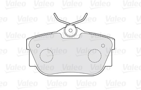 VALEO Zestaw klocków hamulcowych, hamulce tarczowe 301482