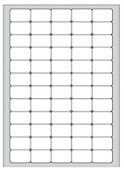 Megastar MEGASTAR lp4ms-3723 opakowanie 100 arkuszy samoprzylepnych etykiet, 37,5 x 23,5 mm, białe LP4MS-3723