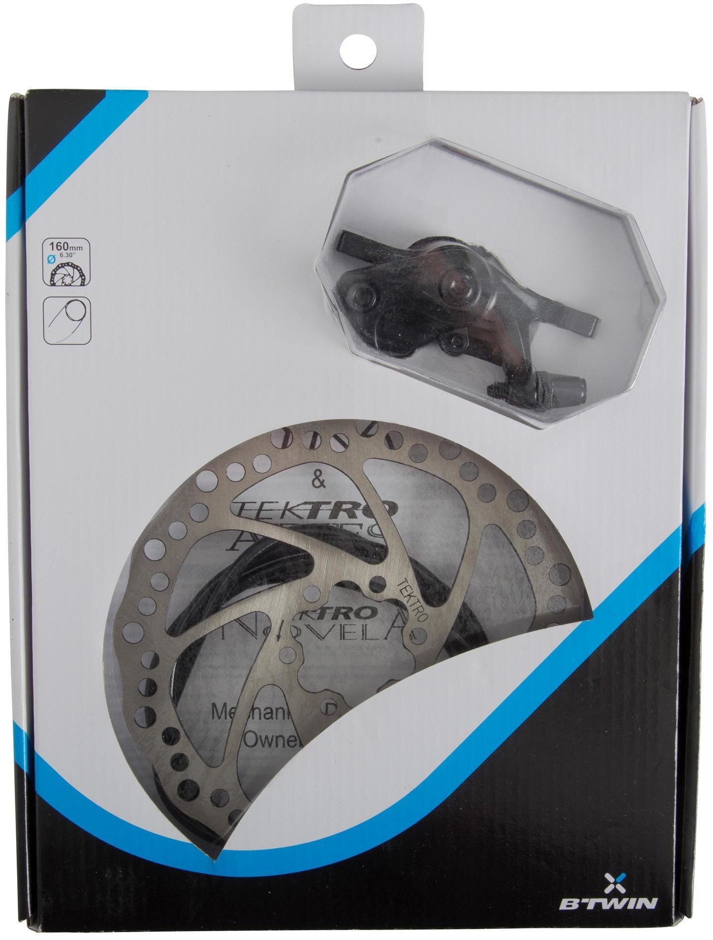BTWIN Kompletny hamulec tarczowy mechaniczny Unisex  3608409917959