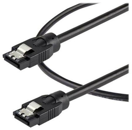 StarTech com com 0.3 m Round SATA Cable - Latching Connectors - 6Gbs SATA Cable - SATA cable - 30 cm SATRD30CM
