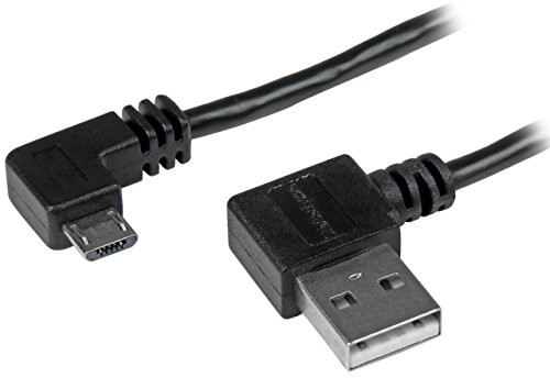 StarTech com com kabel micro USB ze złączami kątowymi w prawo, wtyczką/wtyczką, 2 m, kabel przyłączeniowy USB A na Micro B USB2AUB2RA2M