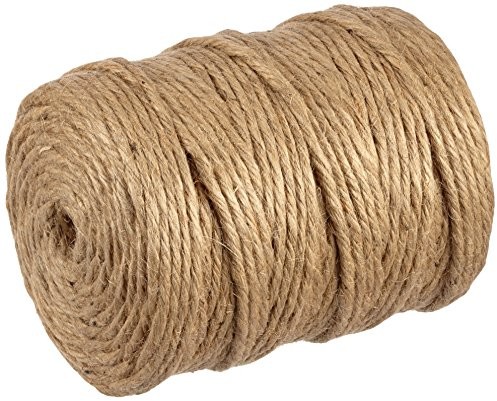 Rayher Hobby Rayher 4200531 przędzy, 6-krotne, o średnicy 6 MM, szpula 120 m, z juty naturalne 4200531