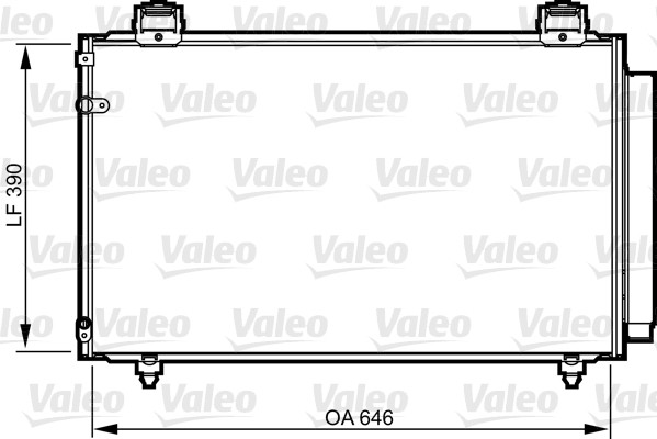 VALEO skraplacz 814208