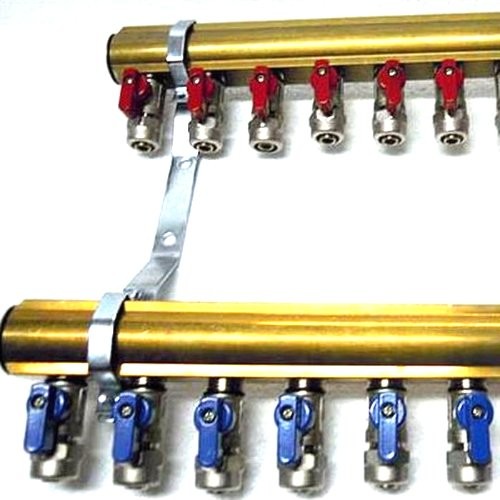 Rozdzielacz 14 Mosiężny zaworki ze złączką pex 16