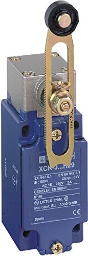 Schneider telemec anique czujniki xckj10541h29 wyłącznik krańcowy o termoplastyczne Roller Lever, metalowe, seria xckj, zmiennej długości, Rotary Head, M20 x 1,5 dławnica kablowa, 1 NC + 1 styki No Snap Action XCKJ10541H29