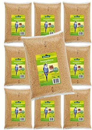 Dehner rozpychacz ptak-i nastolatków podszewka Snack, Senegal proso, 10 X 1 kg (10 kg) 5354535