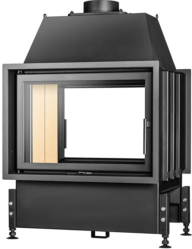 Kobok Horizontal O 730 prosta szyba SM czerniona vis-vis 10,5kW K/HORIZONTAL/O/730/SM