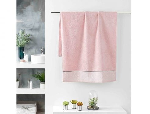 Douceur RĘCZNIK BELINA - Różowy 70x130 3574388012209