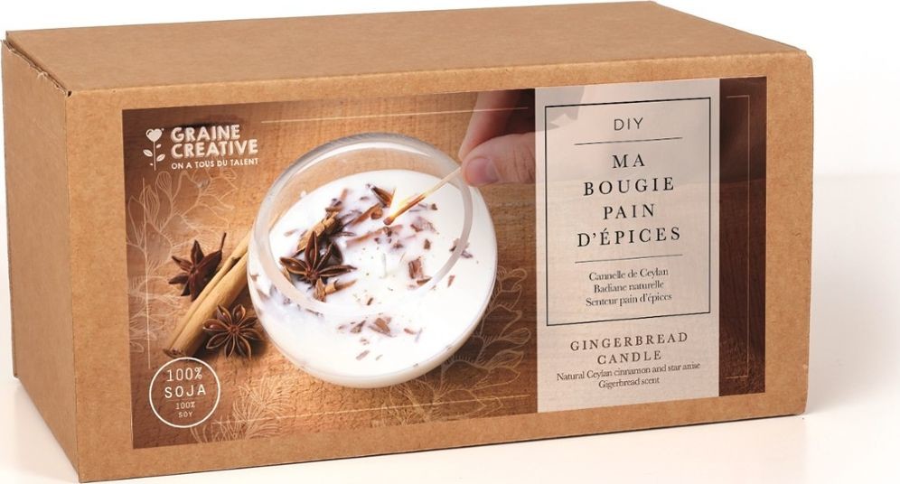 DIY Graine Creative Graine Creative Zestaw Świeca Sojowa Piernikowa GC-152012