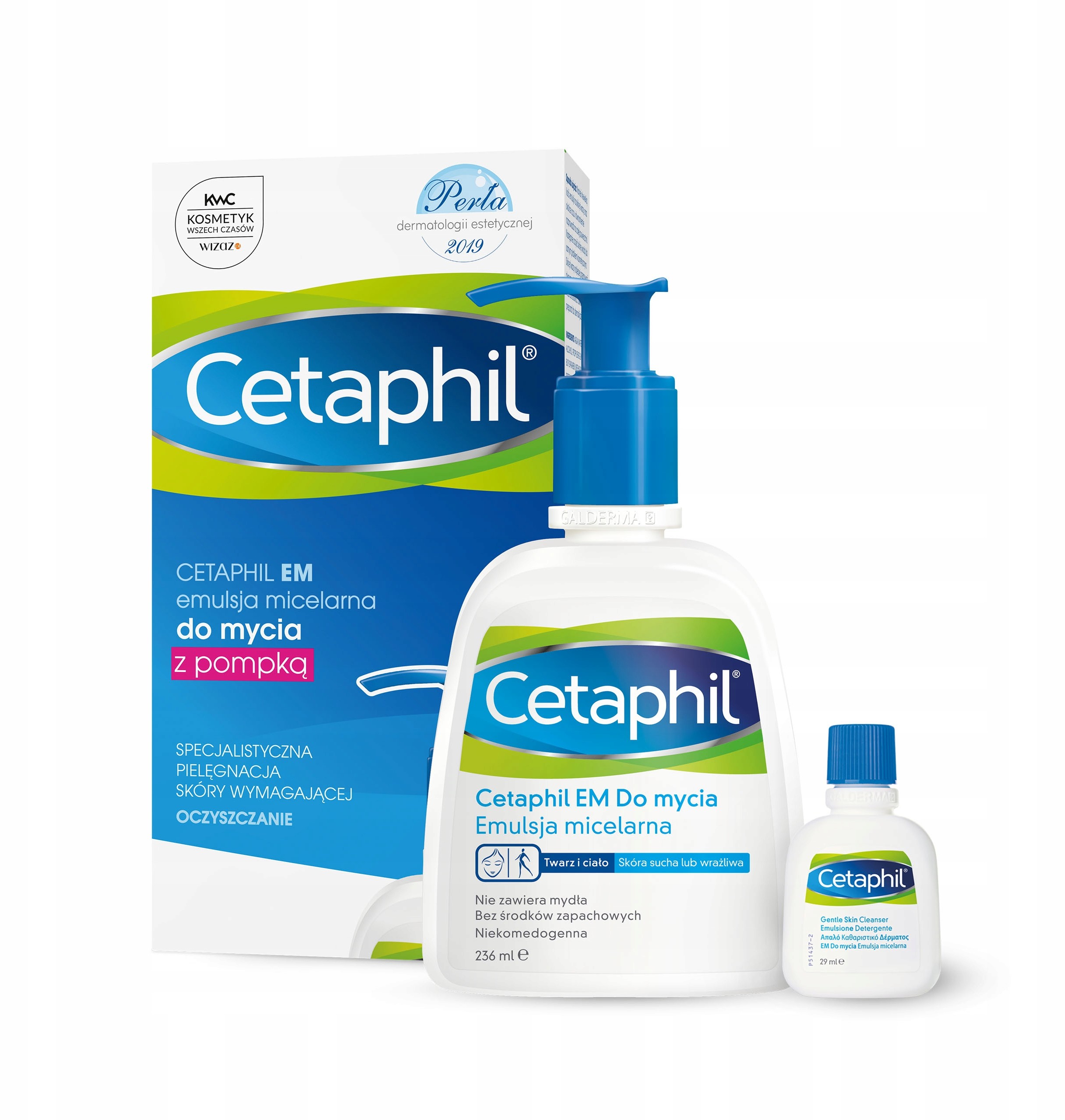Cetaphil Em Emulsja 236 ml i mini produkt Em 29 ml