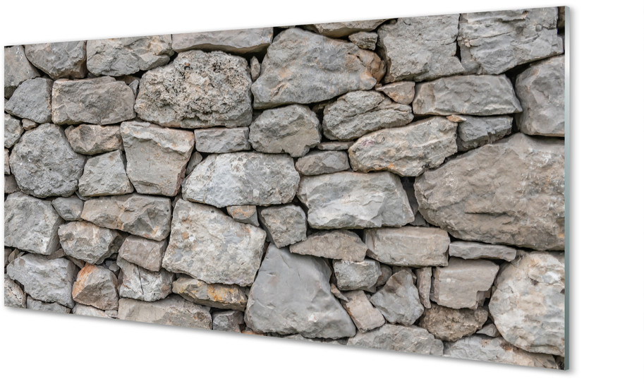 Tulup.pl Szklany Panel Kamień ściana mur 140x70cm