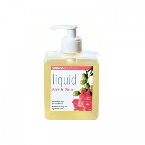 SODASAN sodasan Liquid Rose-Olive płynne mydło w 300 ML czółenka Pender ekologiczna Bio mydła (bio) SD7636