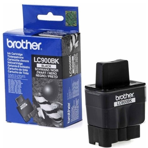 Brother Wyprzedaż Oryginał Tusz Brother do MFC-210C/215C/425CN/5440CN | 500 str | czarny black pudełko zastępcze oryginalny airbag/folia LC900BKYJ1_BP_wyp