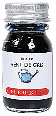 Herbin Herbin 11507T  10 ml butelka atramentu do piór wiecznych i długopisów (produkt bez opakowania  cel zero odpadów), zielony/szary 11507T