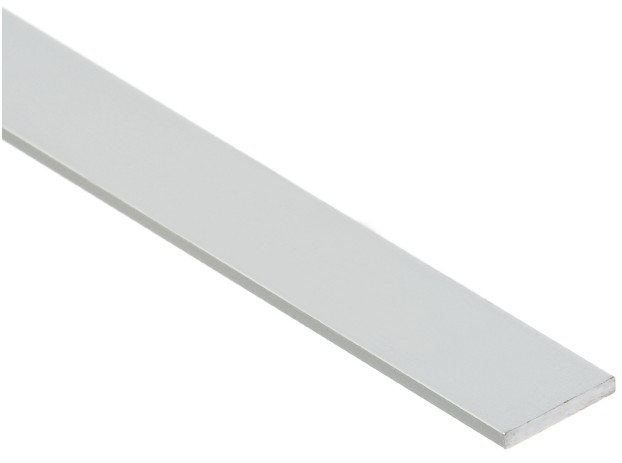 Cezar Sztanga płaska  15 x 2 mm 1 m aluminium srebrne
