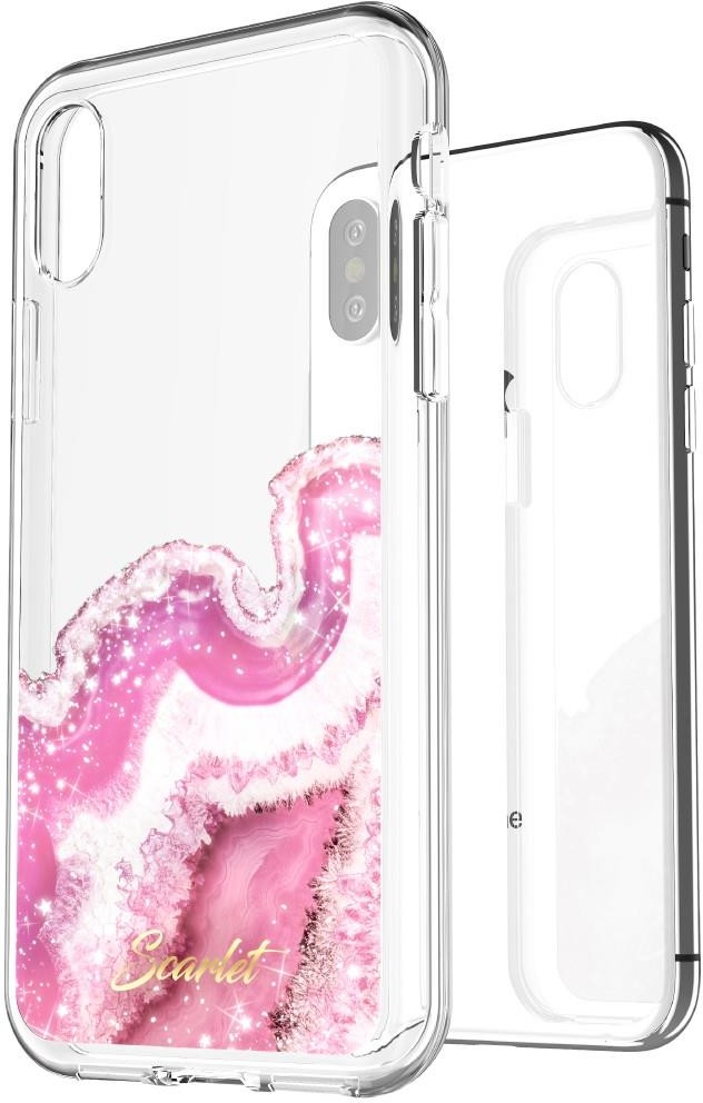 Zdjęcia - Etui  Ghostek Scarlet Agate do iPhone XS Max (przeźorczyste / różowe)