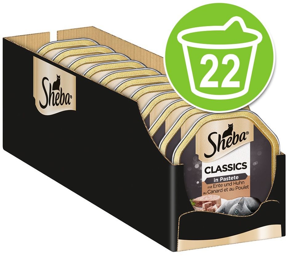 Sheba tacki 22 x 85 g Mousse drób