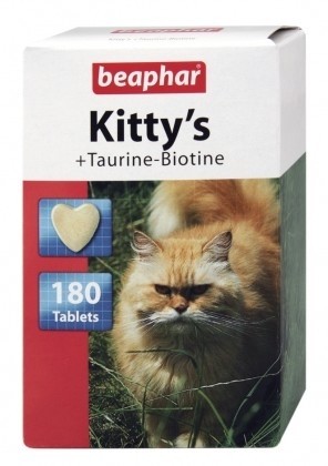 Beaphar Kitty's Taurine + Biotine tabletki witaminowe 75szt MS_13466