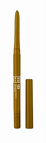 3ina 3ina Makeup  wegański  Cruelty Free  The 24h Automatic Eye Pencil 123  automatycznie wprowadzany sztyft do oczu  długotrwała definicja  wodoodporny  wysoko pigmentowany  złoty