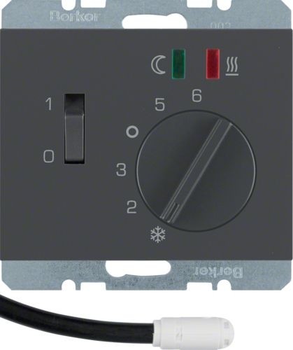 Berker K1 antracyt regulator temperatury 20347106 B_20347106