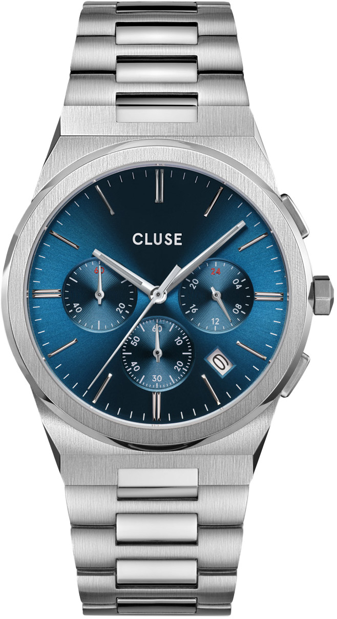 Cluse Zegarek CW20801 Chrono Steel Blue/Silver -