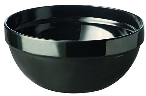 APS miska 0,5 litra ok. średnica 14 cm, wysokość 6,5 cm melamina, czarna 1 A wysokiej jakości, oryginalne melamina nadaje się do mycia w zmywarce nie nadaje się do użycia w kuchence mikrofalowej GC933