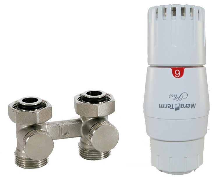 Vario Term Zestaw zaworów Premium Plus, Typ zaworu: Prosty, Mocowanie głowicy: Standard RA-N, Nyple redukcyjne: Bez nypli PRGS07206C/FP