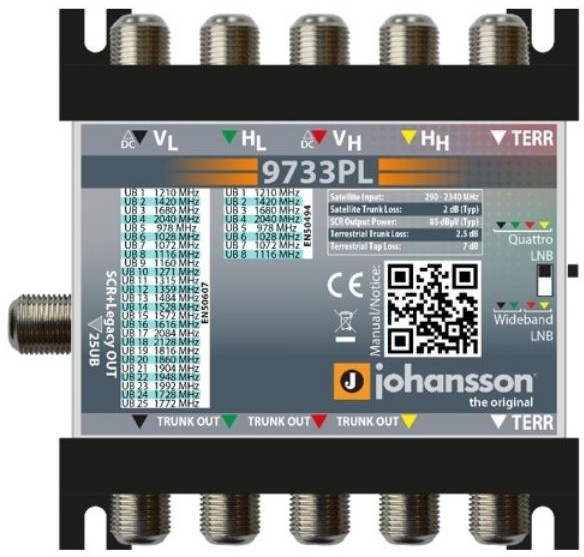 Johansson Multiswitch Unicable II 9733PL - 5/1 dCSS /dSCR