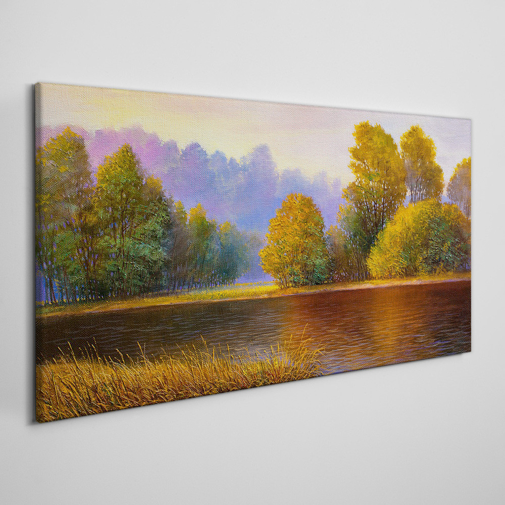 PL Coloray Obraz na Płótnie rzeka przyroda 140x70cm