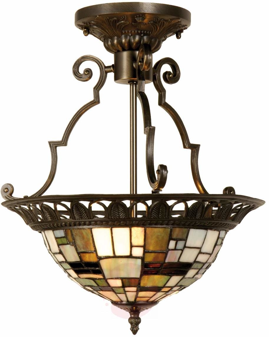 Clayre&Eef VILLADS - lampa sufitowa w stylu Tiffany