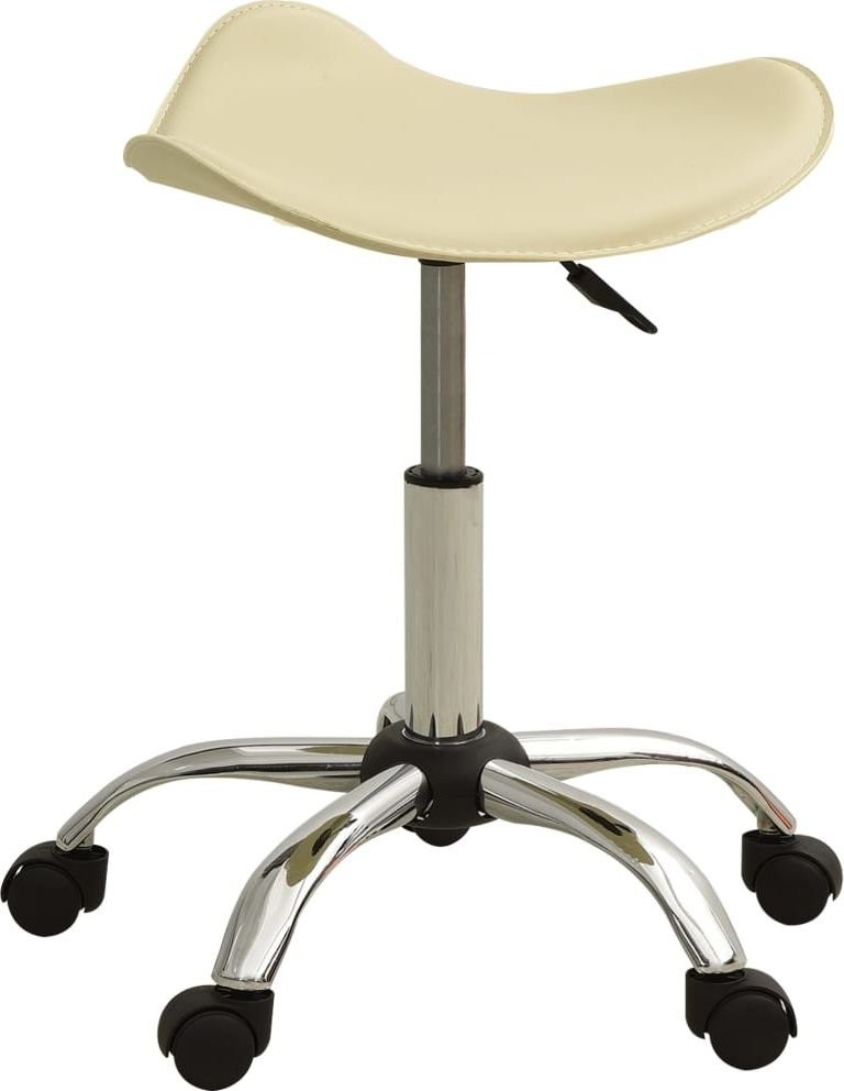 vidaXL Taboret kosmetyczny kremowy sztuczna skóra 323687