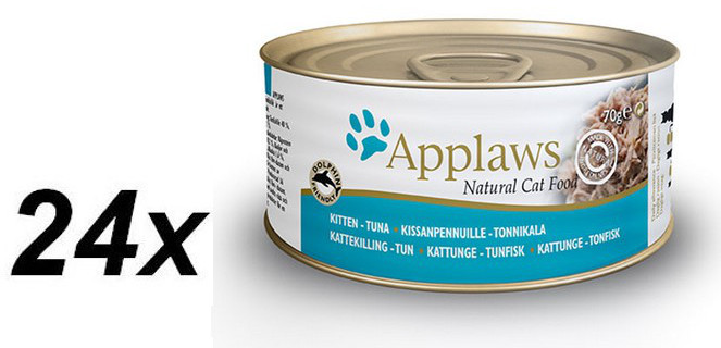 Applaws mokra karma dla kociąt z tuńczykiem 24x70g