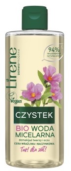 Bio Lirene CZYSTEK woda micelarna CERA WRAŻLIWA I NACZYNKOWA 400ml