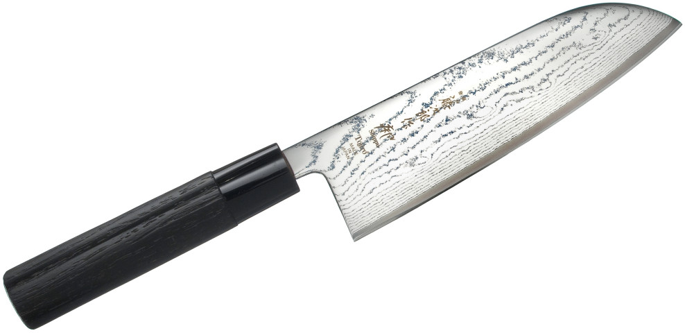 Tojiro Shippu 16,5 Cm Czarny Nóż Santoku Ze Stali Nierdzewnej