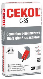 Cekol Masa szpachlowa C-35 25 kg Biała