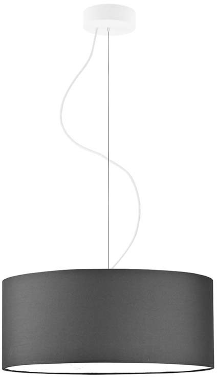 LYSNE Lampa wisząca do salonu HAJFA fi - 40 cm - kolor grafitowy 14529/60 - kolor grafitowy