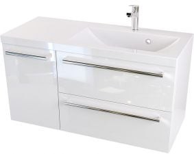 Furni Szafka z Umywalką ATHOS 90 cm D P - Uchwyt Chrom Połysk ATH UM 90 D P UCH