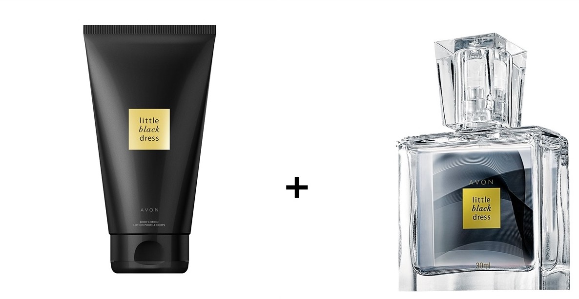 AVON Duet Zapachowy Little Black Dress Perfum Krem