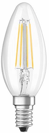 Bellalux BELLALUX lampa LED z gwintem: E14, ciepła biel, 2700 K, 4 W, zamiennik żarówki 40 W, przezroczysta 4058075164895