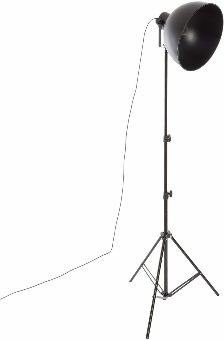Atmosphera Lampa podłogowa na trójnogu BASALT 175 cm czarna 161610