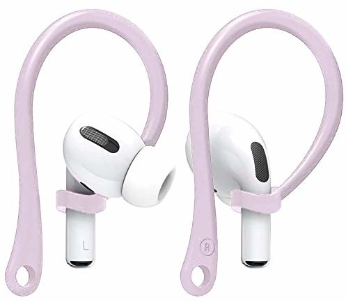 Apple StyleDesign StyleDesign, Kolczyki na uszy EarHooks kompatybilne z AirPods Pro i AirPods 2, 1 uchwyt na ucho idealne do uprawiania sportu i aktywności na świeżym powietrzu, fioletowe 4260648038636