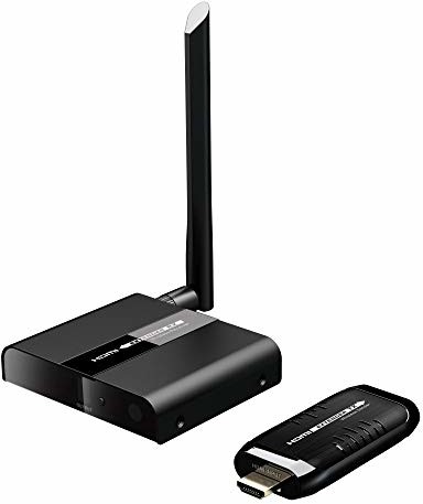 PremiumCord Bezprzewodowy przedłużacz HDMI do 50m 5,8 GHz, HDBitT, metalowa obudowa, Kompatybilny z Full HD 1080p 60Hz