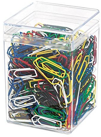 Wedo 90050099 spinacze biurowe (metalowym, 26 MM, lakierowany) 500 sztuk, posortowane pod względem koloru 90050099