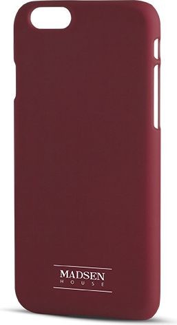 Madsen Nakładka z satynowego plastiku House do iPhone 6 bordowa BRA001238