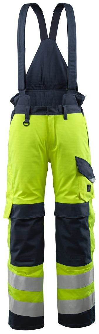 Mascot workwear MULTISAFE SPODNIE ZIMOWE; ŻÓŁTY HI-VIS/CIEMNY GRANAT (4XL)