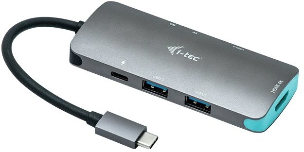 i-tec USB-C Metal Nano Dock 4K HDMI + Power Delivery 60 W C31NANODOCKPD