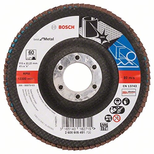Bosch Flap Disc Blue Metal Top115X60 2608605451
